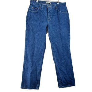 Lee Rider's Jeans Women's Denim Straight Leg 5-Pocket Blue 14 Petite